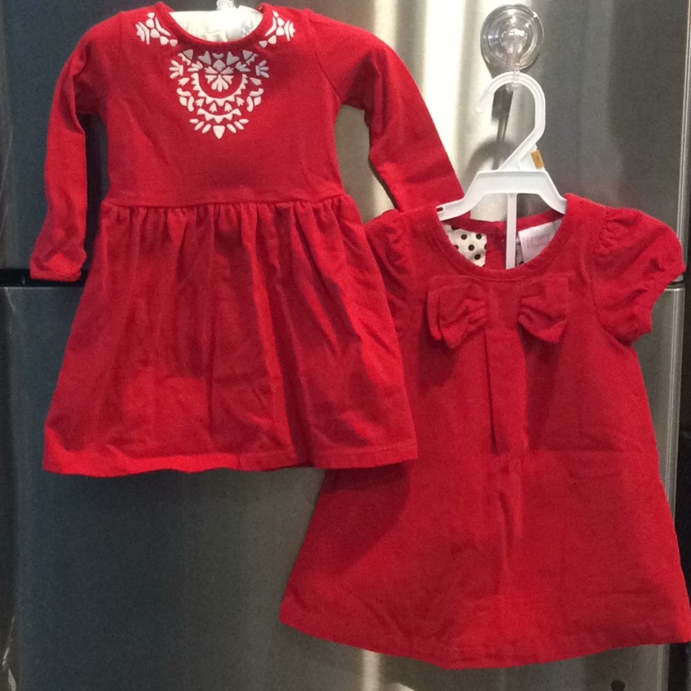 Bundle of two red dresses Size 12months